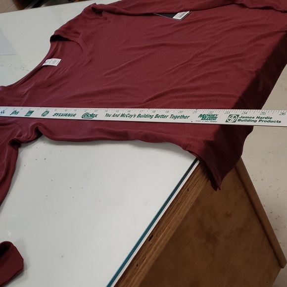 Velocity burgundy long sleeve active wear shirt.size small - Picture 5 of 9
